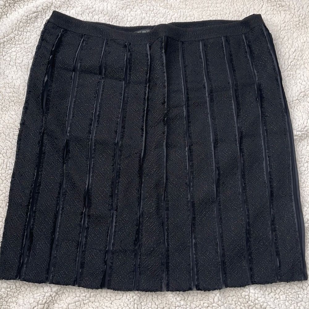 Elegant Black Textured Skirt